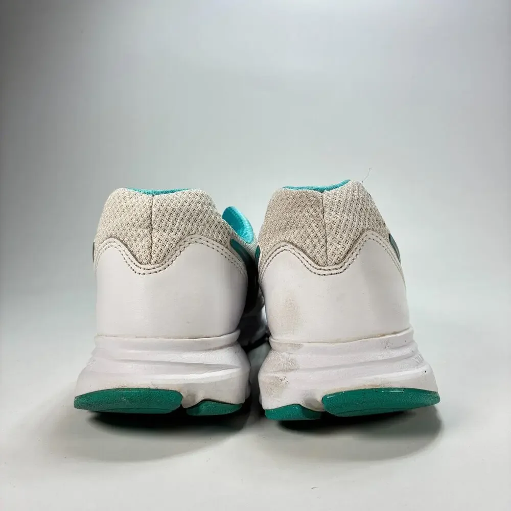Nike Downshifter 6 White Teal Athletic Running Shoes 684765-111 Women's Size 10